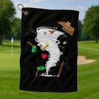 Awesome Tornado And Storm Chaser Severe Weather Lover Cool Gift Golf Towel thumb 1