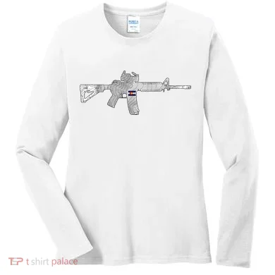 AR Topographic Women's Long Sleeve Shirt