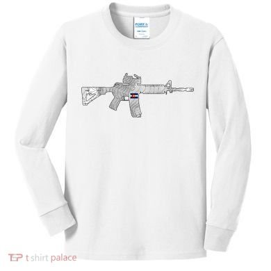 AR Topographic Kids Long Sleeve Shirt