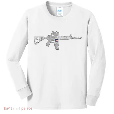 AR Topographic Kids Long Sleeve Shirt