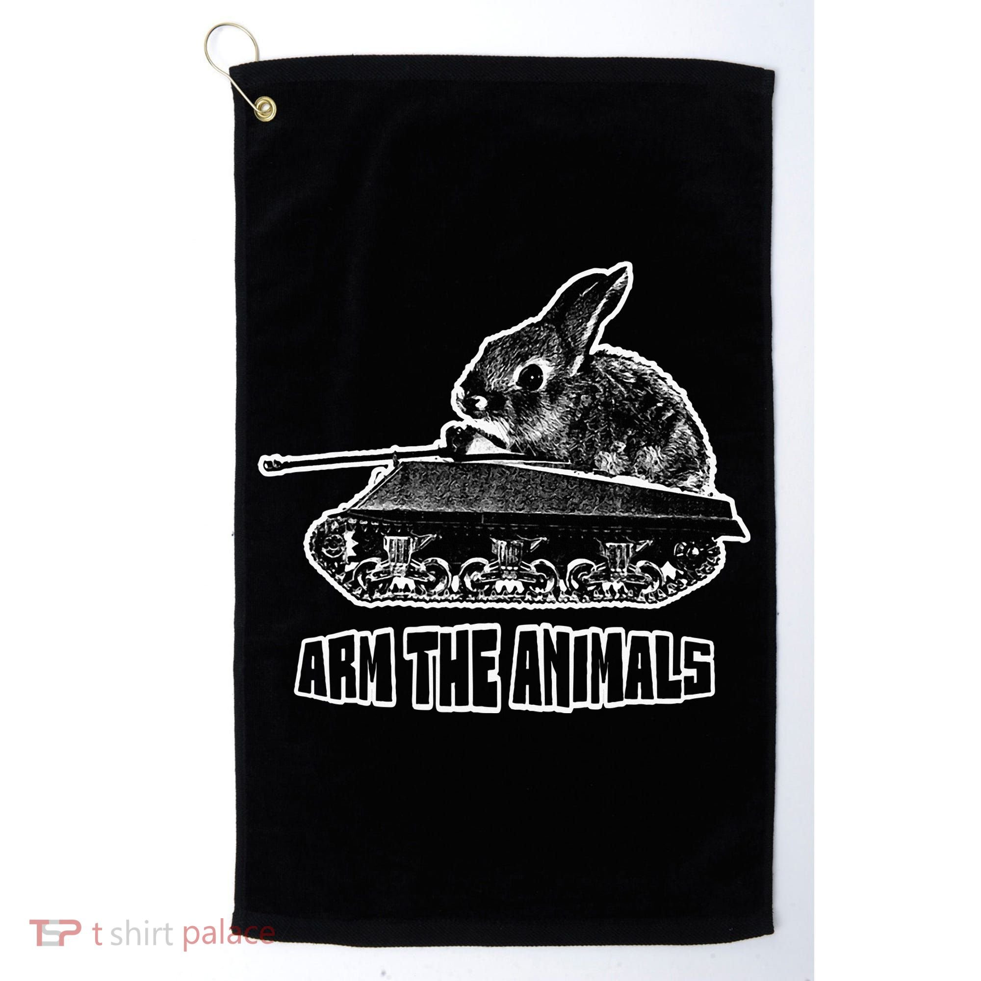 Arm The A.N.I.M.A.L.S Rabbit Tank Golf Towel