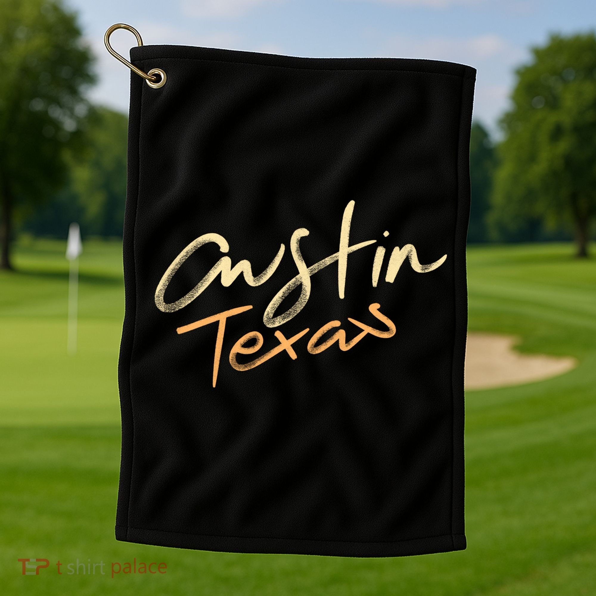 Austin Texas Golf Towel