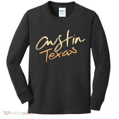 Austin Texas Kids Long Sleeve Shirt