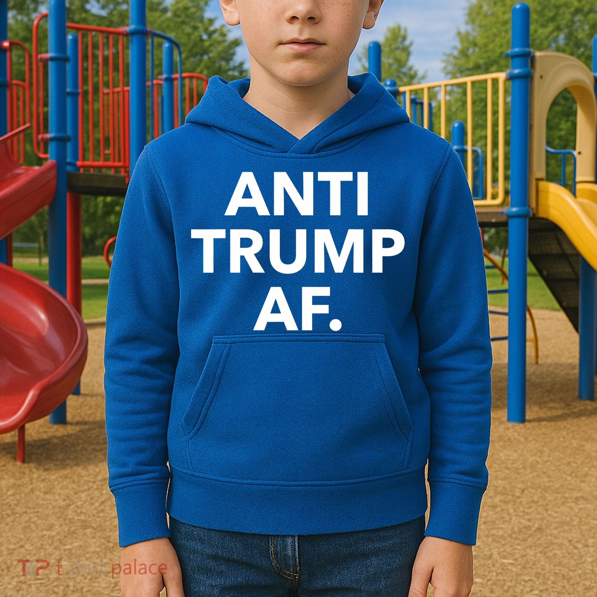 Anti Trump Af Kids Hoodie