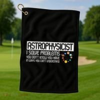 Astrophysics Telescope Astronomer Stars Galaxy Astrology Golf Towel thumb 1