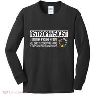 Astrophysics Telescope Astronomer Stars Galaxy Astrology Kids Long Sleeve Shirt thumb 0