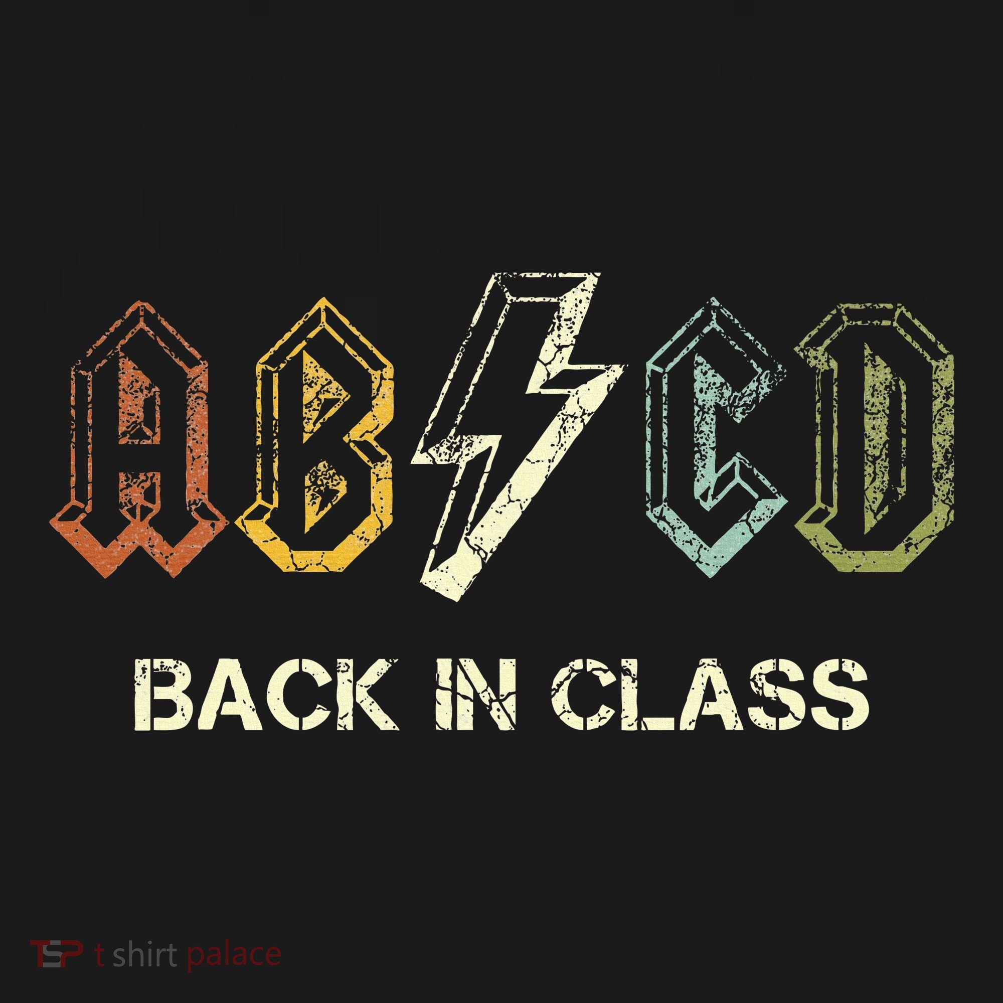 Abcd Teacher  Back To School Teacher Student Rock Pajama Set