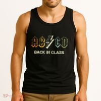 Abcd Teacher  Back To School Teacher Student Rock Tank Top thumb 3
