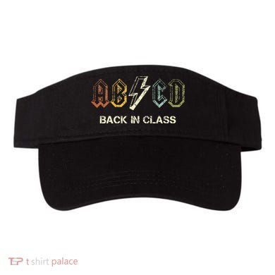 Abcd Teacher  Back To School Teacher Student Rock Visor