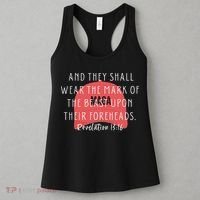 Anti Trump Bible Verse And They Shall Wear The Mark Feminist Women's Tank Top thumb 3