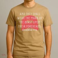 Anti Trump Bible Verse And They Shall Wear The Mark Feminist T-Shirt thumb 3