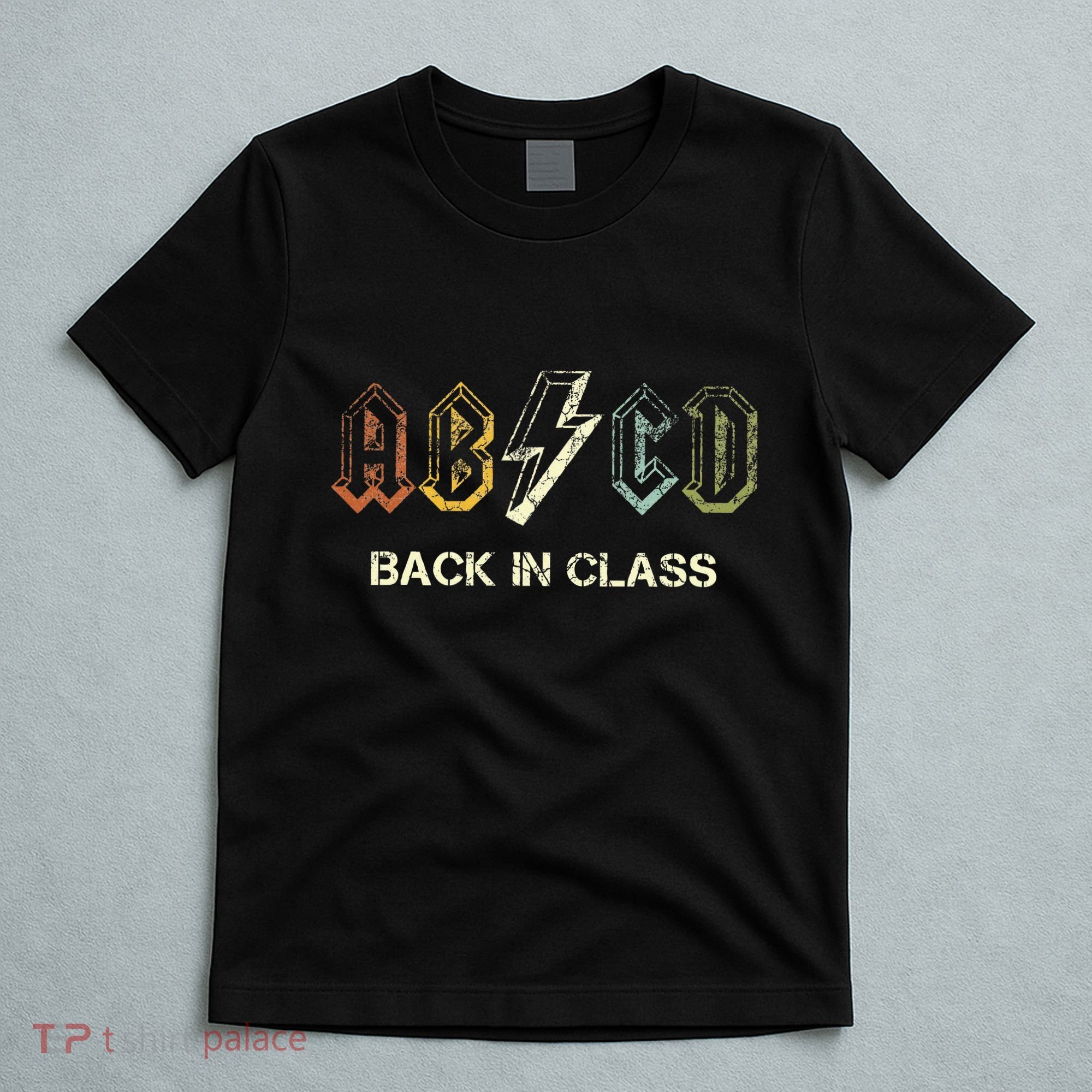 Abcd Teacher  Back To School Teacher Student Rock T-Shirt