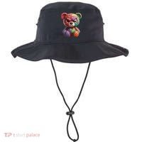 Angry Teddy Bear Print, A Very Grumpy Hug Bucket Hat thumb 0