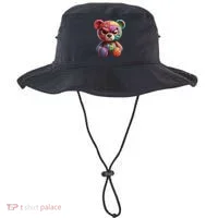 Angry Teddy Bear Print, A Very Grumpy Hug Bucket Hat thumb 0