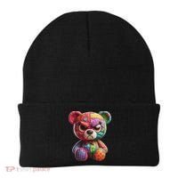 Angry Teddy Bear Print, A Very Grumpy Hug Beanie thumb 0