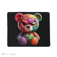 Angry Teddy Bear Print, A Very Grumpy Hug Mousepad thumb 0