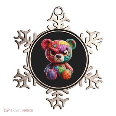 Angry Teddy Bear Print, A Very Grumpy Hug Ornament