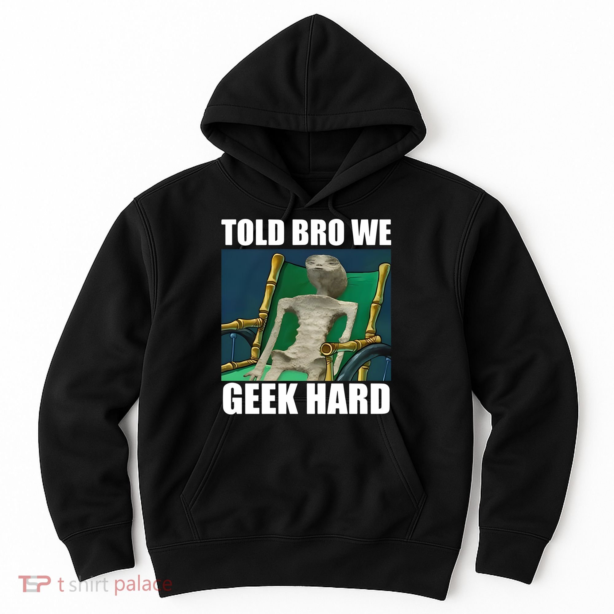 Alien Told Bro We Geek Hard Hoodie