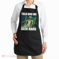 Alien Told Bro We Geek Hard Apron thumb 2