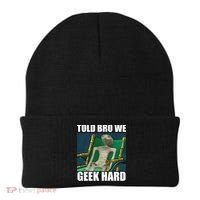 Alien Told Bro We Geek Hard Beanie thumb 0