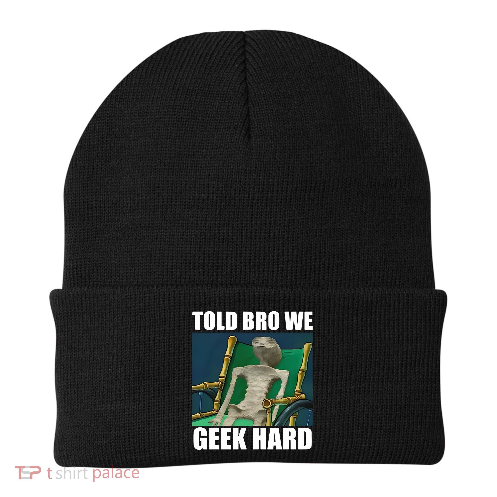 Alien Told Bro We Geek Hard Beanie