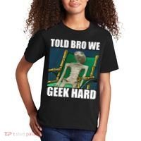 Alien Told Bro We Geek Hard Kids T-Shirt thumb 2