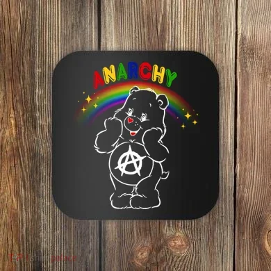 Anarchy Teddy Bear Coaster