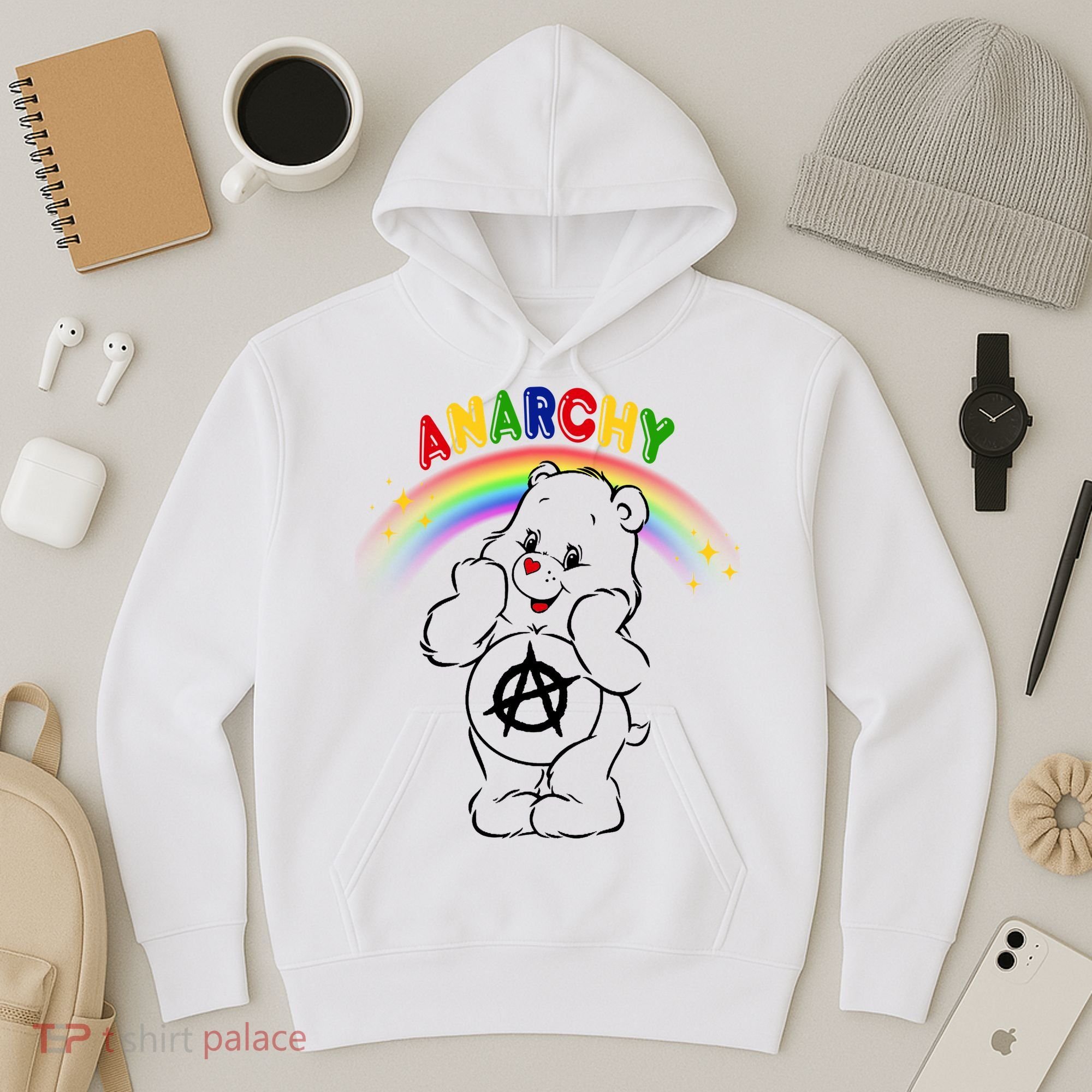 Anarchy Teddy Bear Hoodie