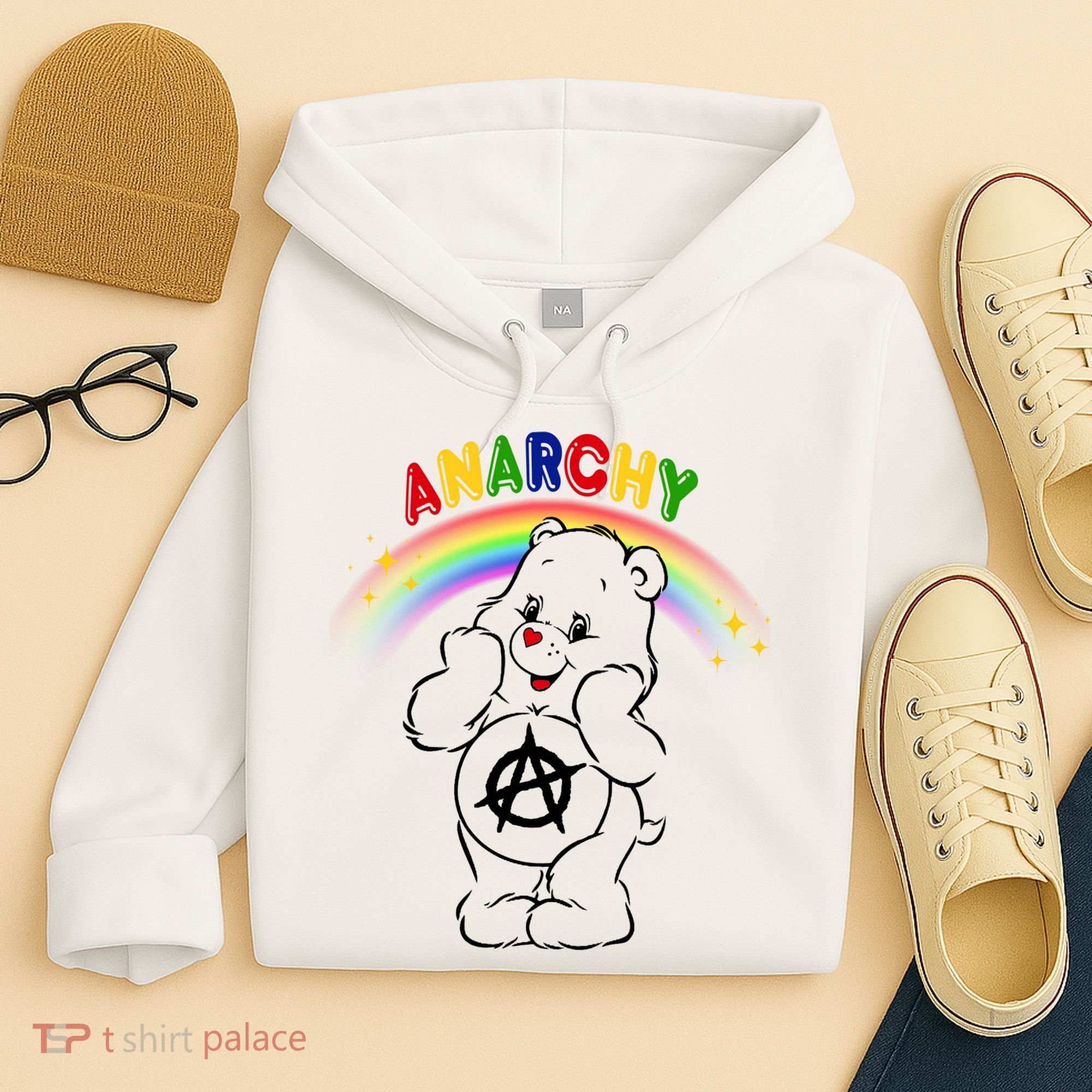 Anarchy Teddy Bear Hoodie