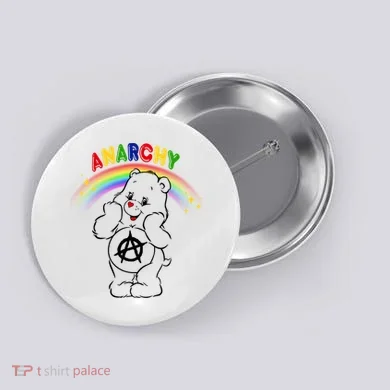 Anarchy Teddy Bear Button