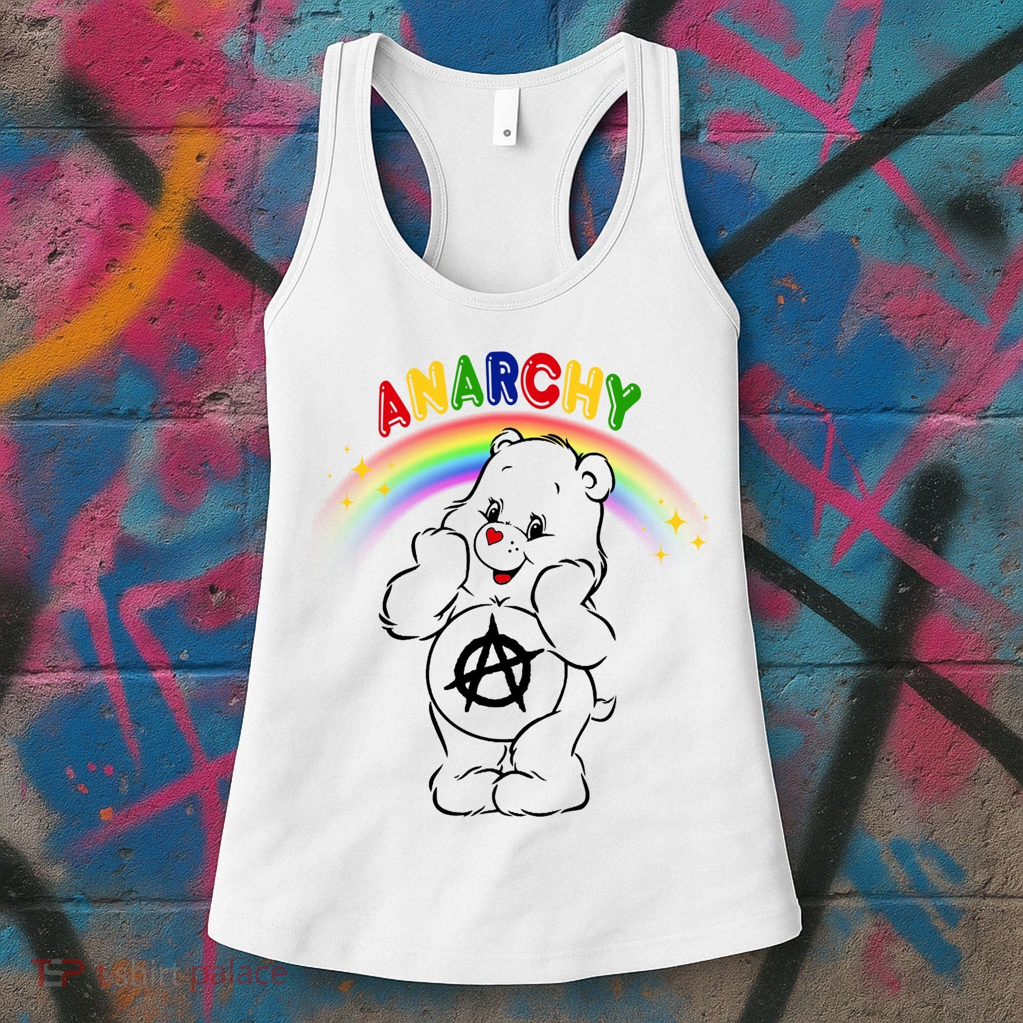 Anarchy Teddy Bear Women's Tank Top