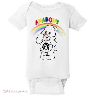 Anarchy Teddy Bear Baby Bodysuit