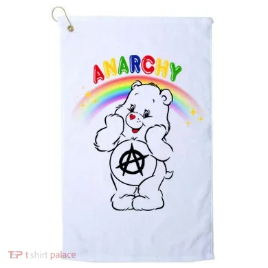 Anarchy Teddy Bear Golf Towel