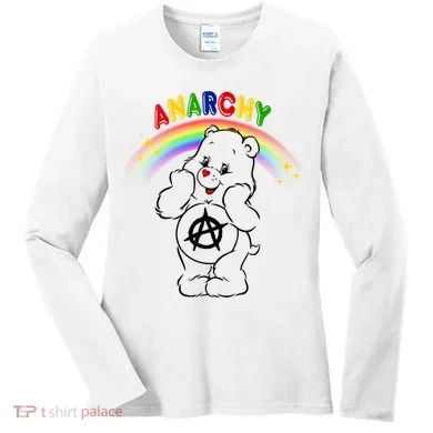 Anarchy Teddy Bear Women's Long Sleeve Shirt