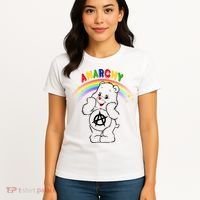 Anarchy Teddy Bear Women's T-Shirt thumb 4