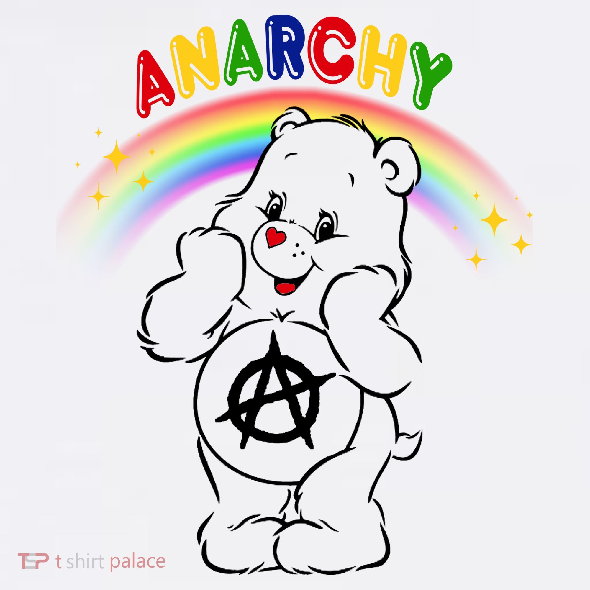 Anarchy Teddy Bear Kids Hoodie