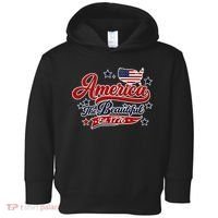 America The Beautiful Est 1776 Toddler Hoodie thumb 0