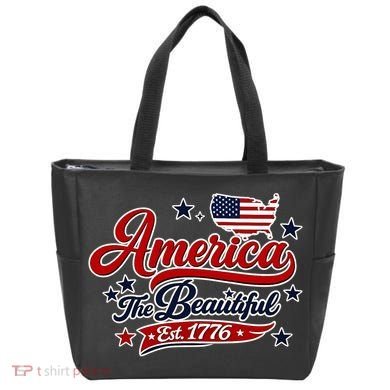 America The Beautiful Est 1776 Tote Bag