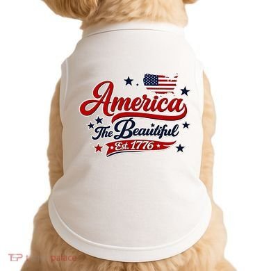 America The Beautiful Est 1776 Doggie Tank