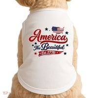 America The Beautiful Est 1776 Doggie Tank thumb 0