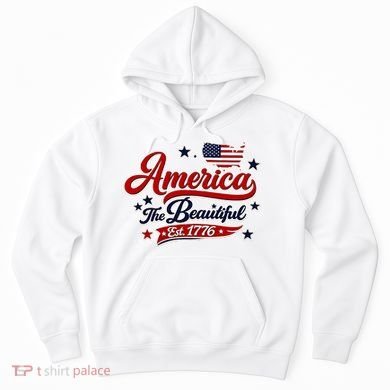 America The Beautiful Est 1776 Hoodie