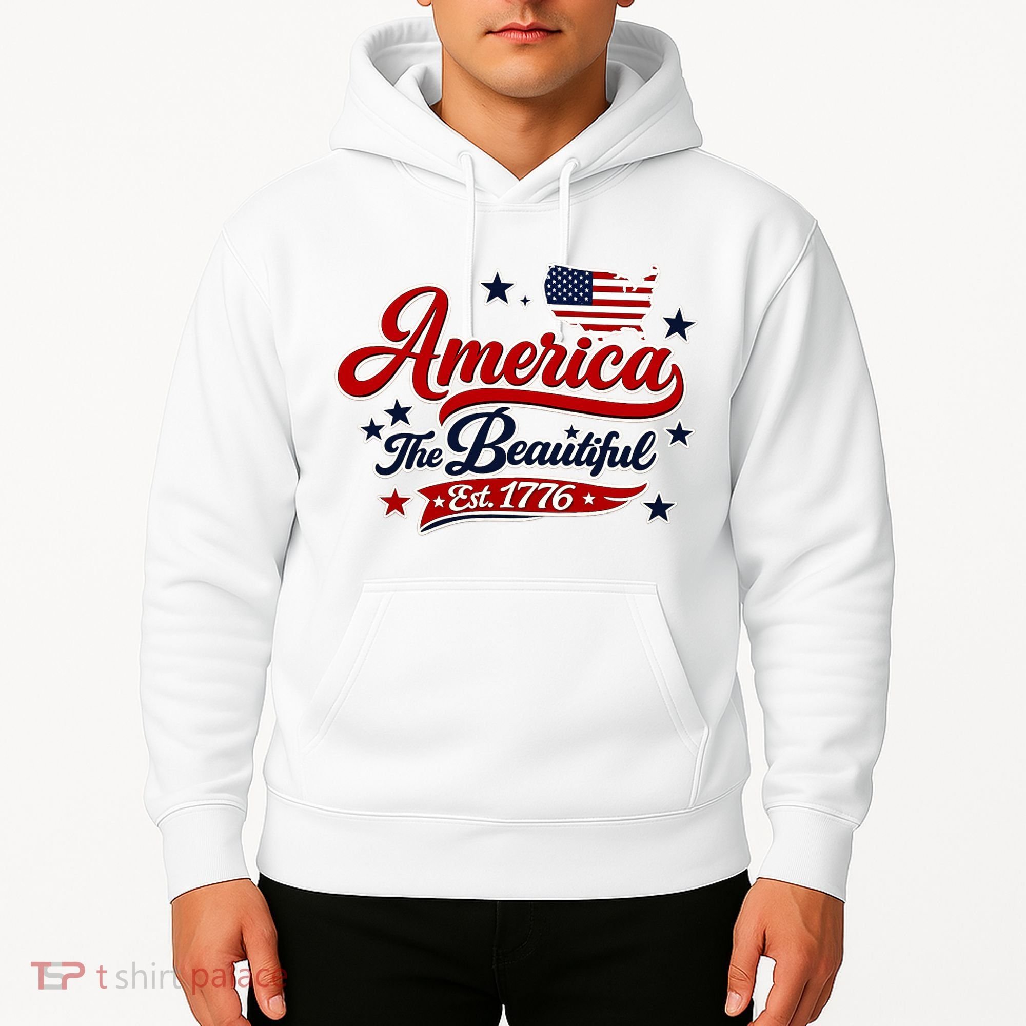 America The Beautiful Est 1776 Hoodie