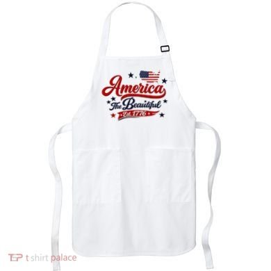 America The Beautiful Est 1776 Apron