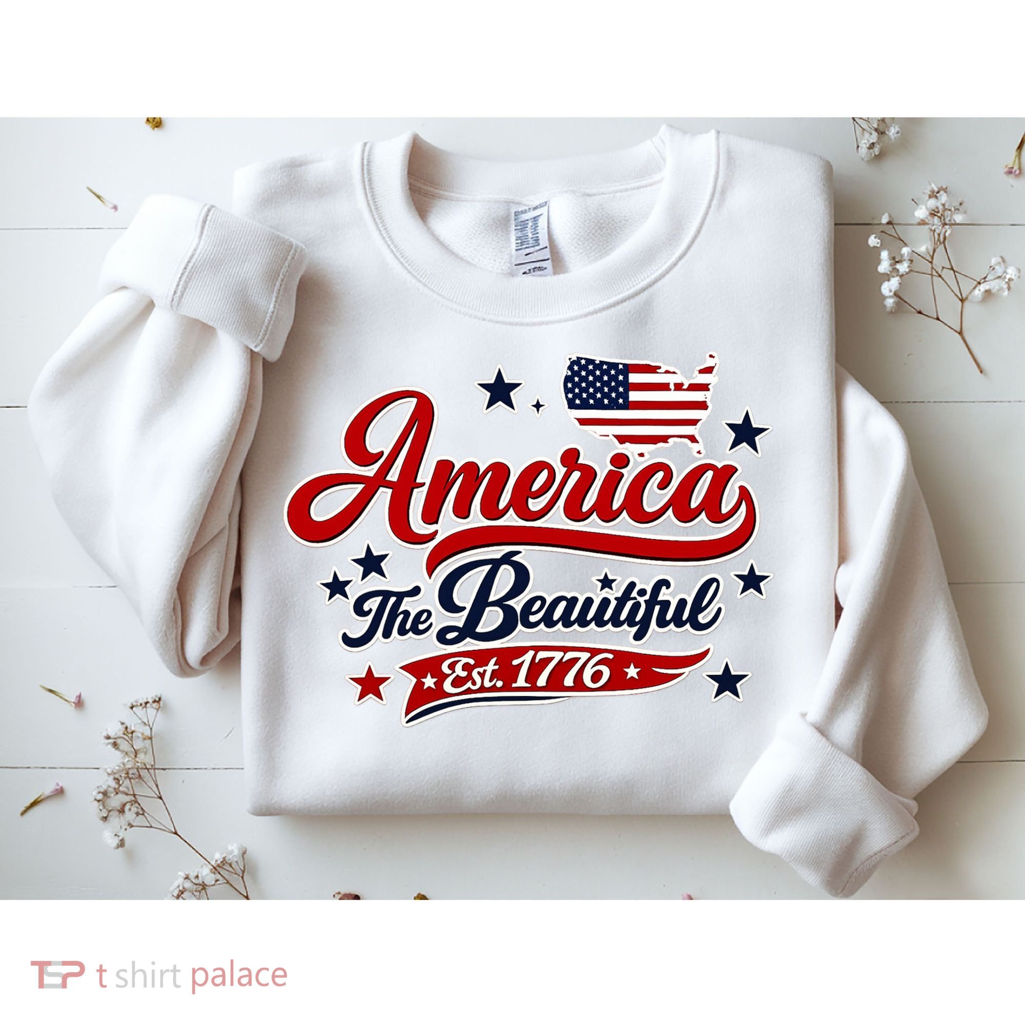 America The Beautiful Est 1776 Sweatshirt