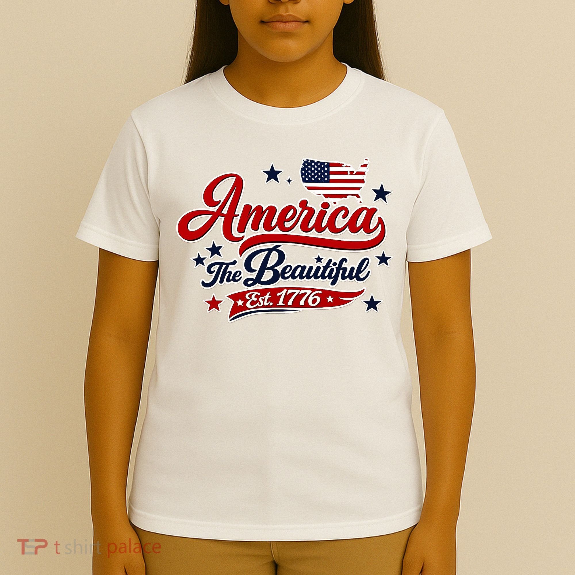 America The Beautiful Est 1776 T-Shirt