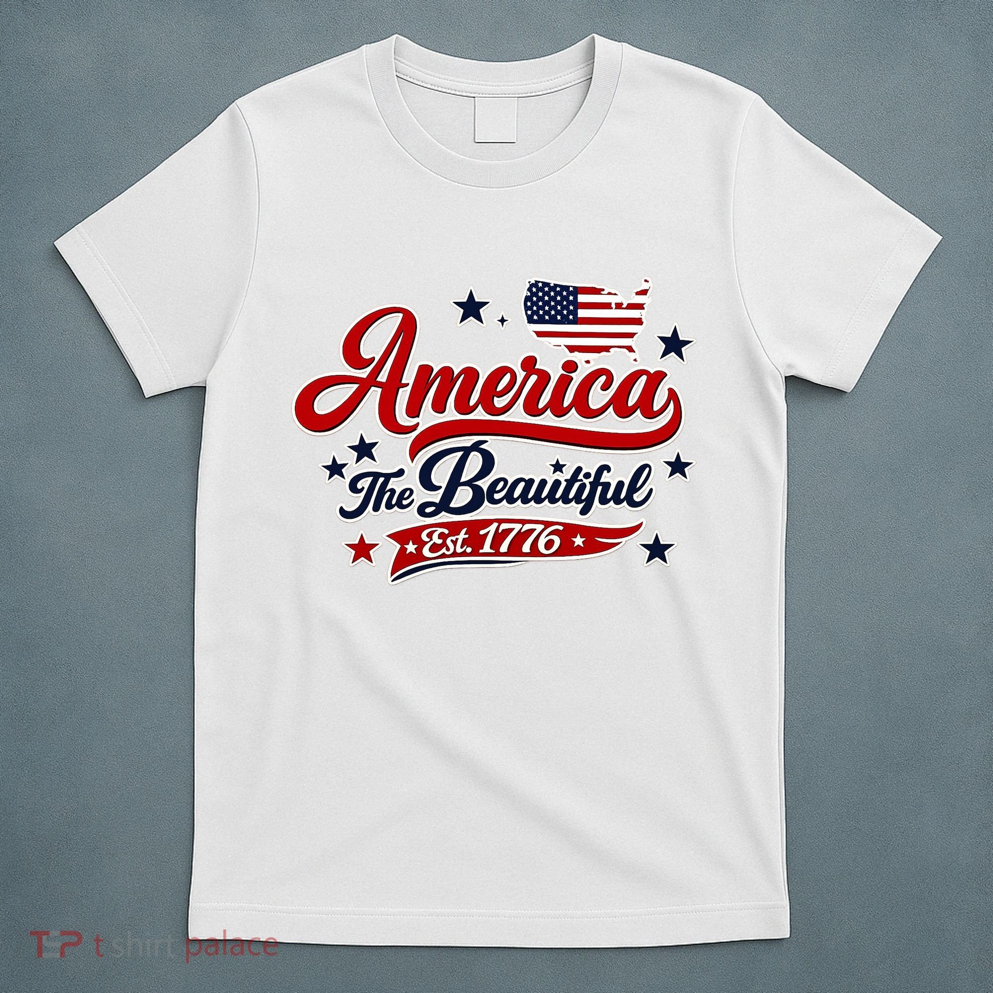 America The Beautiful Est 1776 T-Shirt