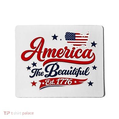 America The Beautiful Est 1776 Mousepad