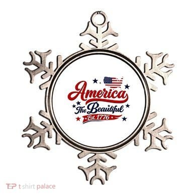 America The Beautiful Est 1776 Ornament
