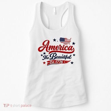 America The Beautiful Est 1776 Women's Tank Top