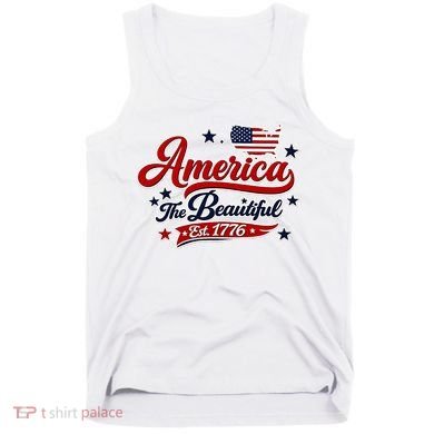 America The Beautiful Est 1776 Tank Top
